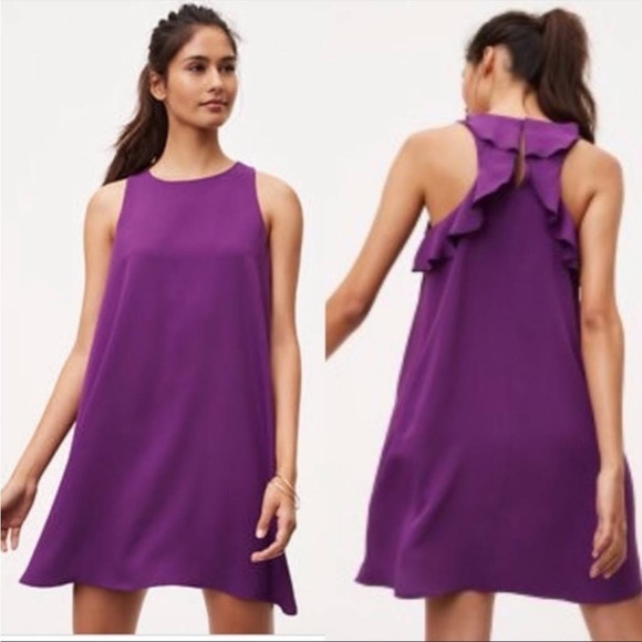 Loft Ruffle Back Dress - Picture 4 of 5